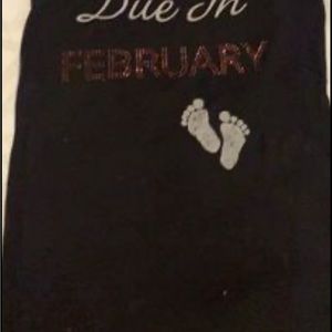 Due in February tank top